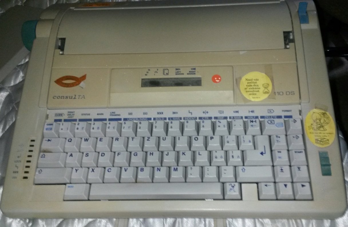 elektronický psací stroj ConsulTA
